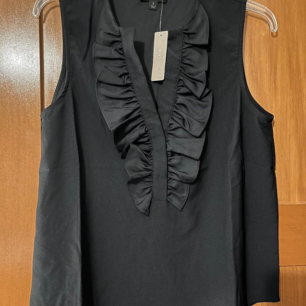 J.Crew NWT Ruffle Front Sleeveless Top - Size S